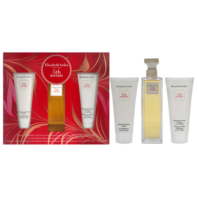 Elizabeth Arden 5th Avenue by Elizabeth Arden for Women - 3 Pc Gift Set 4.2oz EDP Spray, 3.3oz Moisturizing Body Lotion, 3.3oz Hydrating Cream Cleanser For The Body