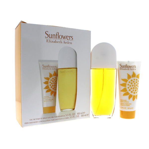 Elizabeth Arden Sunflowers by Elizabeth Arden for Women - 2 pc Gift Set 3.3 oz EDT Spray, 3.3 oz Body Lotion