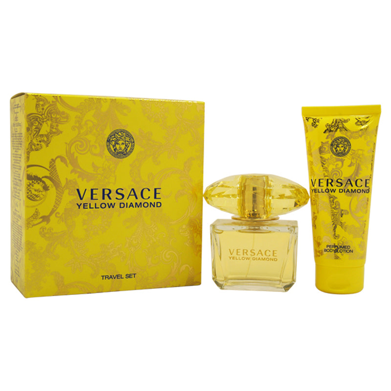 Versace Versace Yellow Diamond by Versace for Women - 2 Pc Gift Set 3oz EDT Spray, 3.4oz Perfumed Body Lotion