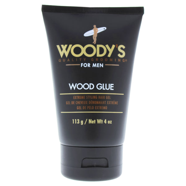 Woodys Wood Glue Extreme Styling Gel by Woodys for Men - 4 oz Gel