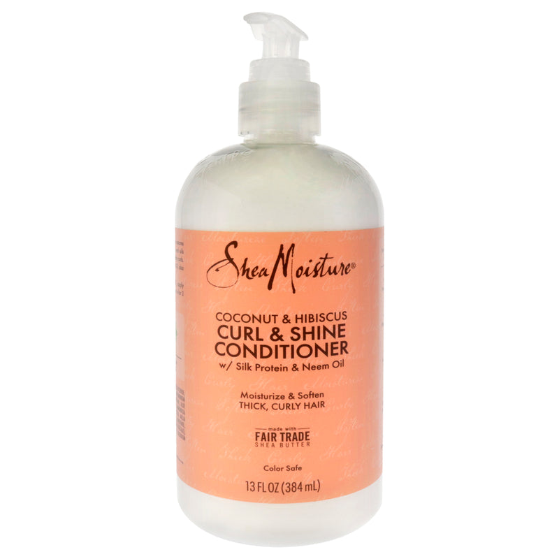 Shea Moisture Coconut Hibiscus Curl and Shine Conditioner by Shea Moisture for Unisex - 13 oz Conditioner