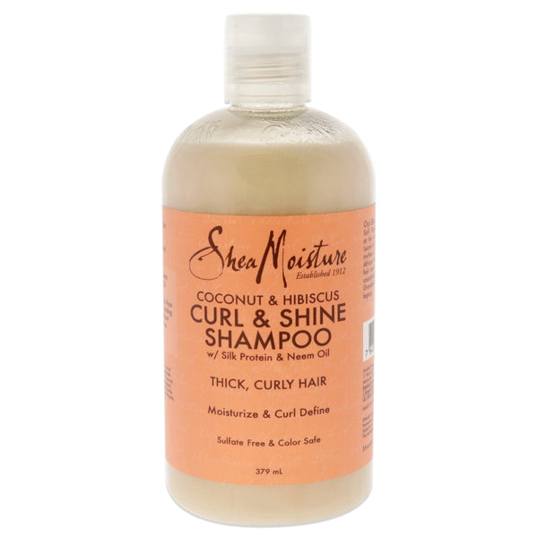 Shea Moisture Coconut Hibiscus Curl and Shine Shampoo by Shea Moisture for Unisex - 13 oz Shampoo
