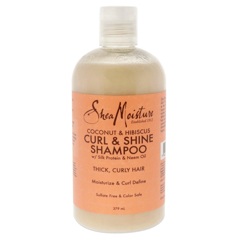 Shea Moisture Coconut Hibiscus Curl and Shine Shampoo by Shea Moisture for Unisex - 13 oz Shampoo