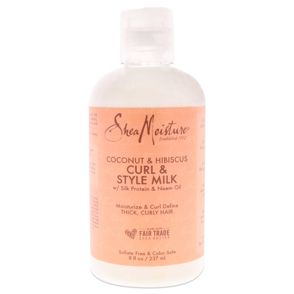 Shea Moisture Coconut Hibiscus Curl Style Milk by Shea Moisture for Unisex - 8 oz Cream