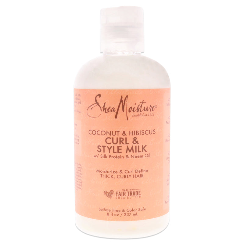 Shea Moisture Coconut Hibiscus Curl Style Milk by Shea Moisture for Unisex - 8 oz Cream
