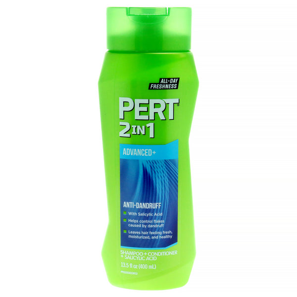 Pert Anti-Dandruff 2 in 1 Shampoo and Conditioner by Pert for Unisex - 13.5 oz Shampoo and Conditioner