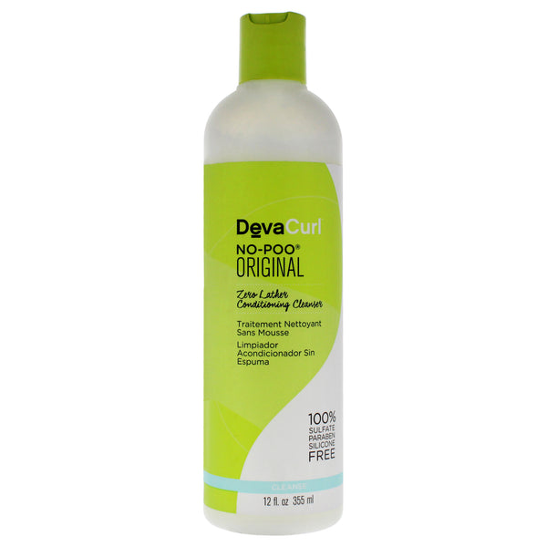 DevaCurl No-Poo Zero Lather Conditioning Cleanser by DevaCurl for Unisex - 12 oz Cleanser