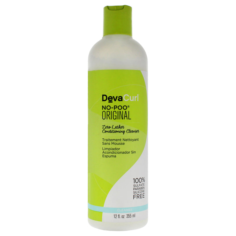 DevaCurl No-Poo Zero Lather Conditioning Cleanser by DevaCurl for Unisex - 12 oz Cleanser
