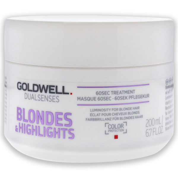 Goldwell Dualsenses Blondes Highlights 60 Sec Treatment by Goldwell for Unisex - 6.7 oz Treatment