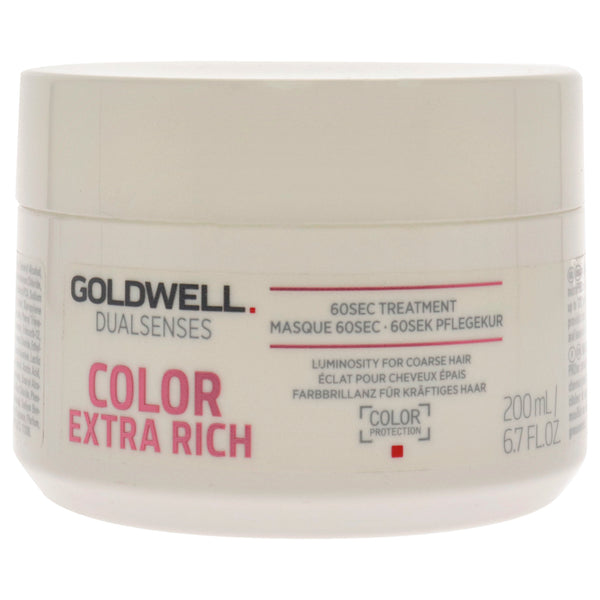 Goldwell Dualsenses Color Extra Rich 60Sec Treatment by Goldwell for Unisex - 6.7 oz Treatment