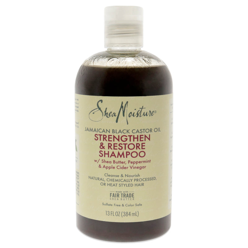Shea Moisture Jamaican Black Castor Oil Strengthen, Grow and Restore Shampoo by Shea Moisture for Unisex - 13 oz Shampoo