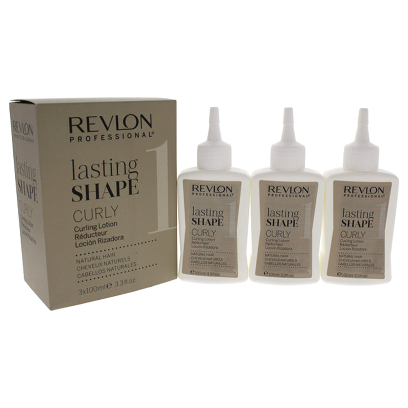 Revlon Lasting Shape Curly Natural Hair Lotion - 1 by Revlon for Unisex - 3 x 3.3 oz Lotion