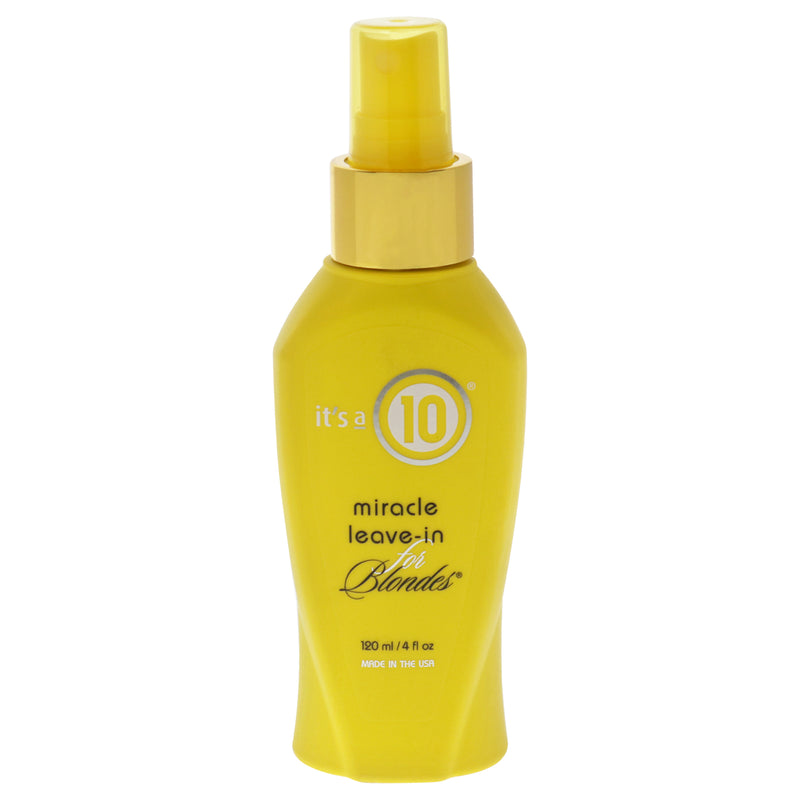 It's A 10 Miracle Leave-In For Blondes by Its A 10 for Unisex - 4 oz Treatment
