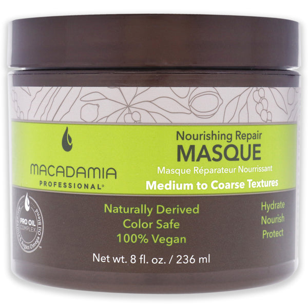 Macadamia Natural Oil Nourishing Repair Masque by Macadamia Oil for Unisex - 8 oz Masque