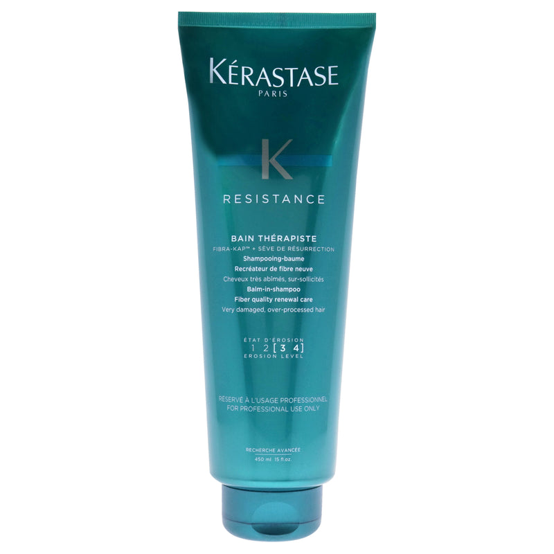Kerastase Resistance Bain Therapiste Shampoo by Kerastase for Unisex - 15 oz Shampoo