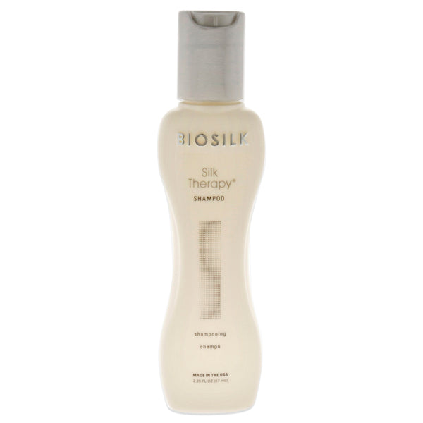 BioSilk Silk Therapy Shampoo - Travel Size by Biosilk for Unisex - 2.26 oz Shampoo