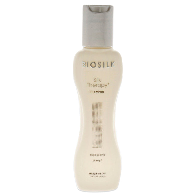 BioSilk Silk Therapy Shampoo - Travel Size by Biosilk for Unisex - 2.26 oz Shampoo