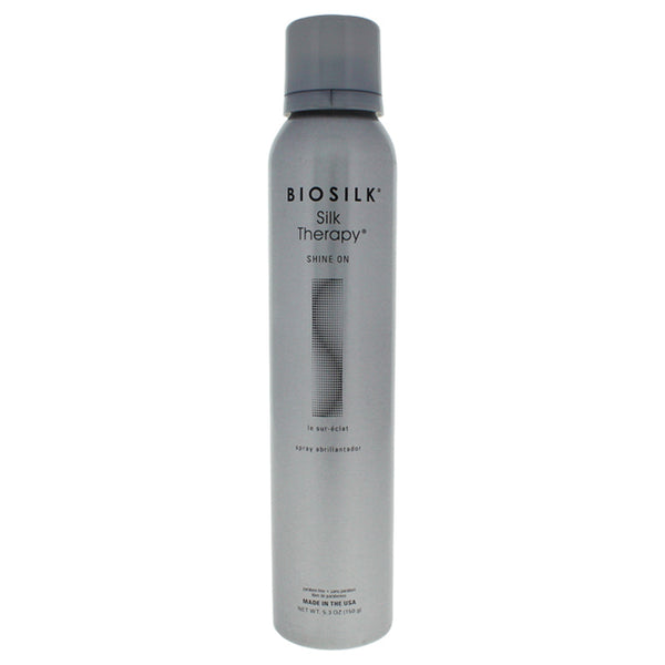 BioSilk Silk Therapy Shine On by Biosilk for Unisex - 5.3 oz Hair Spray