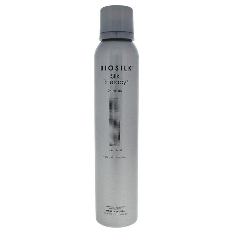 BioSilk Silk Therapy Shine On by Biosilk for Unisex - 5.3 oz Hair Spray