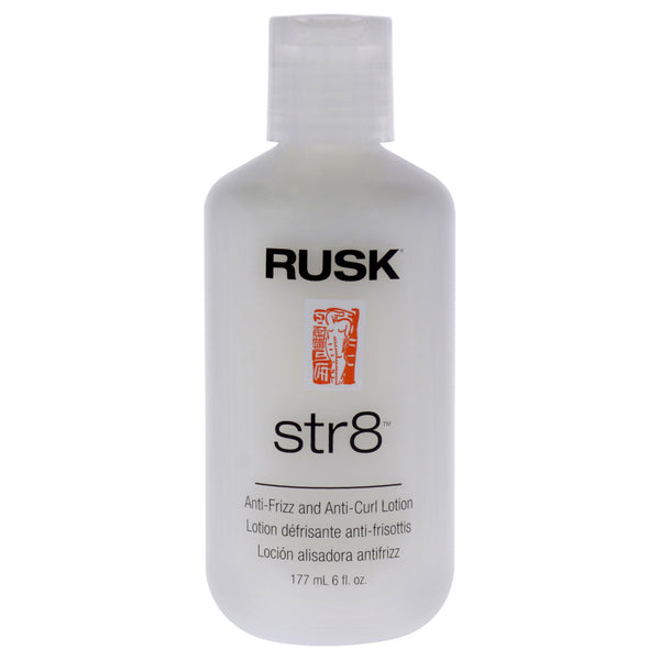 Rusk Str8 Anti-Frizz and Anti-Curl Lotion by Rusk for Unisex - 6 oz Lotion