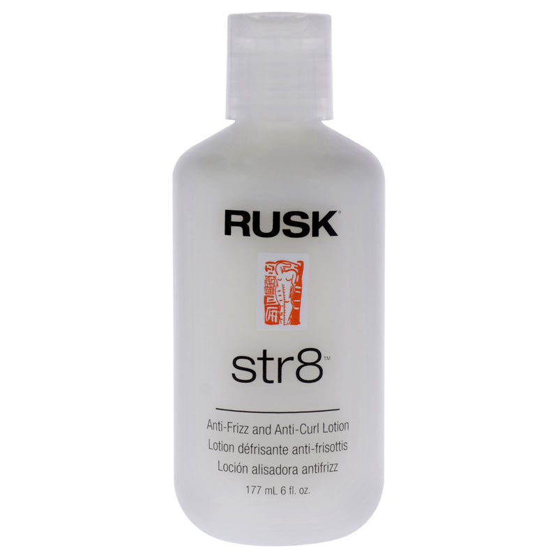 Rusk Str8 Anti-Frizz and Anti-Curl Lotion by Rusk for Unisex - 6 oz Lotion
