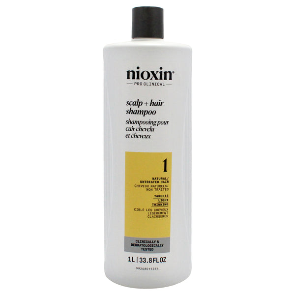 Nioxin System 1 Cleanser Shampoo by Nioxin for Unisex - 33.8 oz Shampoo