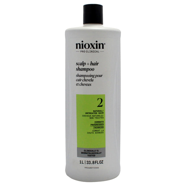Nioxin System 2 Cleanser Shampoo by Nioxin for Unisex - 33.8 oz Shampoo