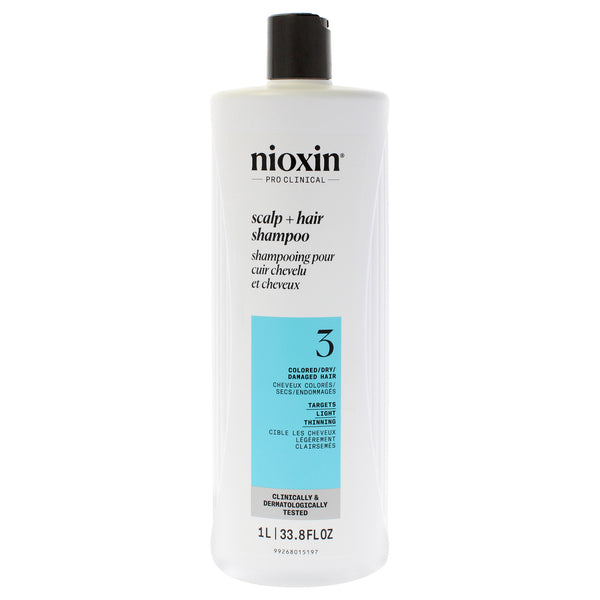 Nioxin System 3 Cleanser Shampoo by Nioxin for Unisex - 33.8 oz Shampoo