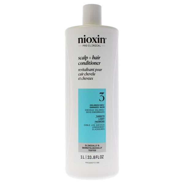Nioxin System 3 Scalp Therapy Conditioner by Nioxin for Unisex - 33.8 oz Conditioner