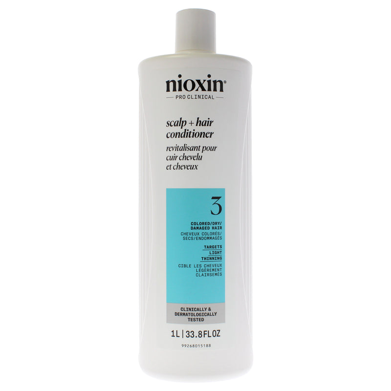 Nioxin System 3 Scalp Therapy Conditioner by Nioxin for Unisex - 33.8 oz Conditioner