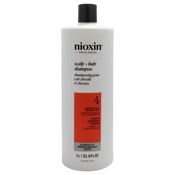 Nioxin System 4 Cleanser Shampoo by Nioxin for Unisex - 33.8 oz Shampoo