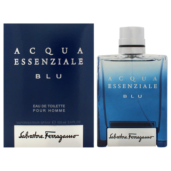 Salvatore Ferragamo Acqua Essenziale Blu by Salvatore Ferragamo for Men - 3.4 oz EDT Spray