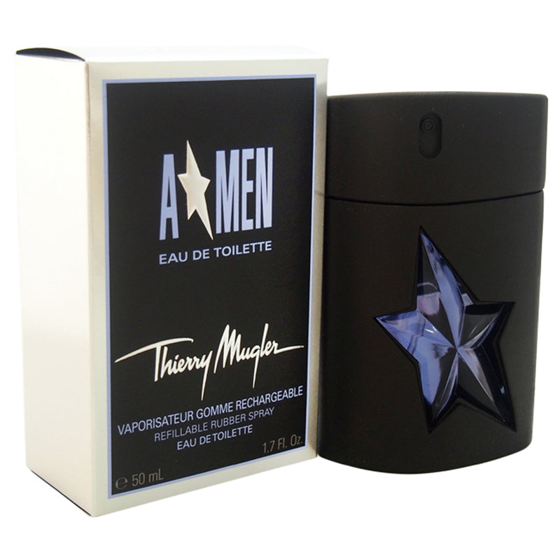 Thierry Mugler (Mugler) Angel Rubber Flask by Thierry Mugler for Men - 1.7 oz EDT Spray (Refillable)