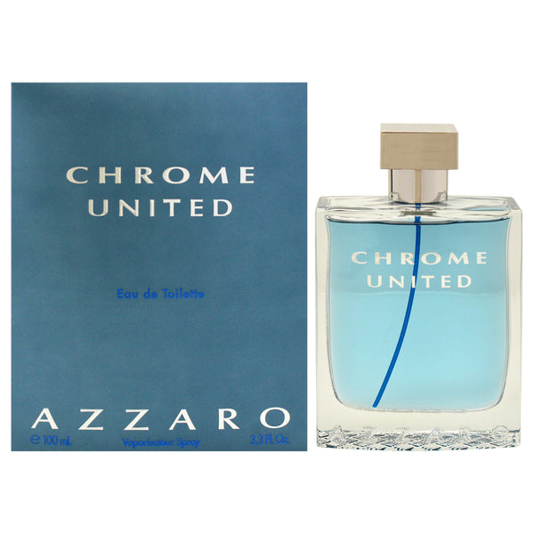 Azzaro Chrome United by Azzaro for Men - 3.3 oz EDT Spray