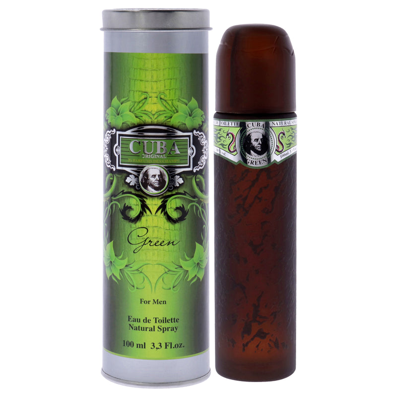 Cuba Cuba Green by Cuba for Men - 3.3 oz EDT Spray