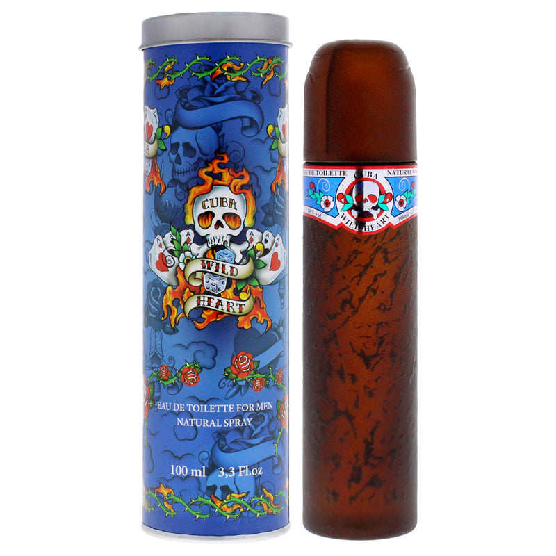 Cuba Cuba Wild Heart by Cuba for Men - 3.3 oz EDT Spray