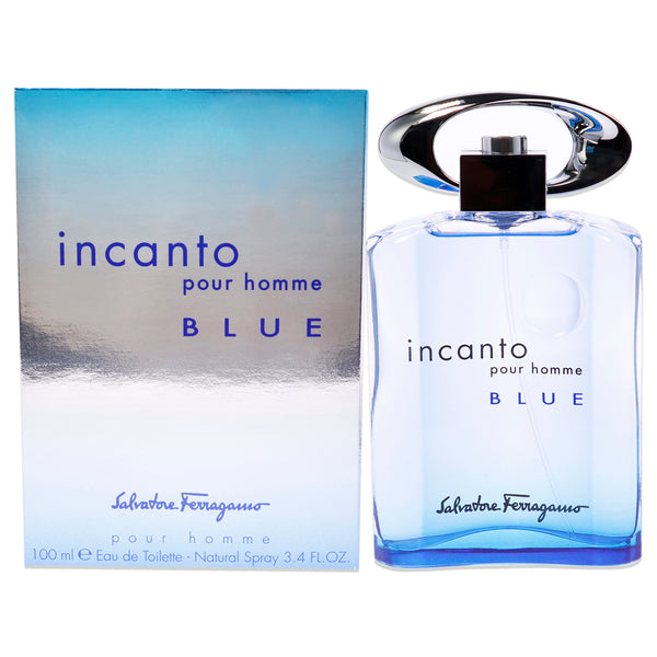 Salvatore Ferragamo Incanto Blue by Salvatore Ferragamo for Men - 3.4 oz EDT Spray