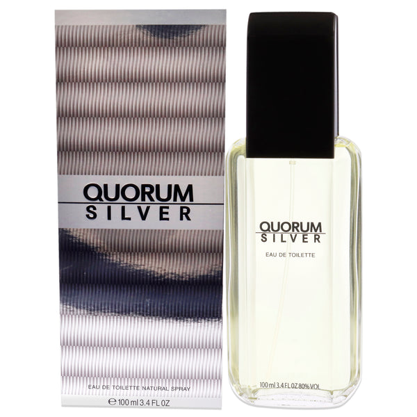 Antonio Puig Quorum Silver by Antonio Puig for Men - 3.4 oz EDT Spray