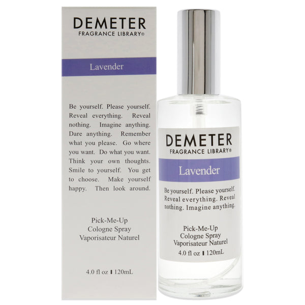 Demeter Lavender by Demeter for Unisex - 4 oz Cologne Spray