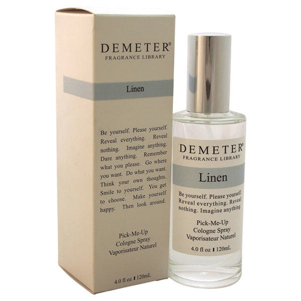 Demeter Linen by Demeter for Unisex - 4 oz Cologne Spray