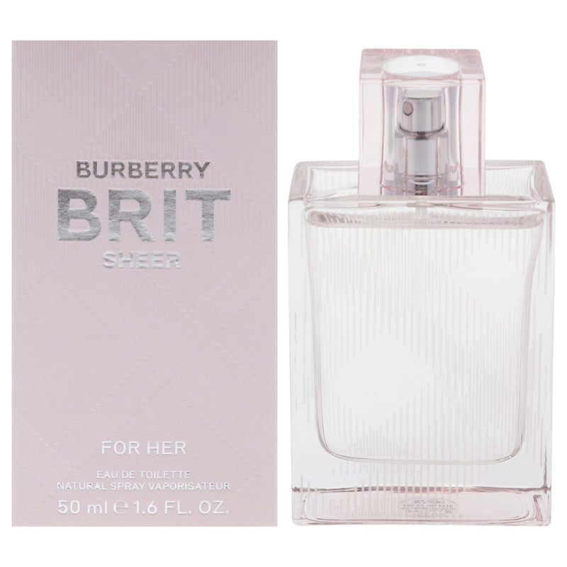Burberry Burberry Brit Sheer by Burberry for Women - 1.6 oz EDT Spray
