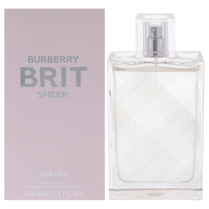 Burberry Burberry Brit Sheer by Burberry for Women - 3.3 oz EDT Spray