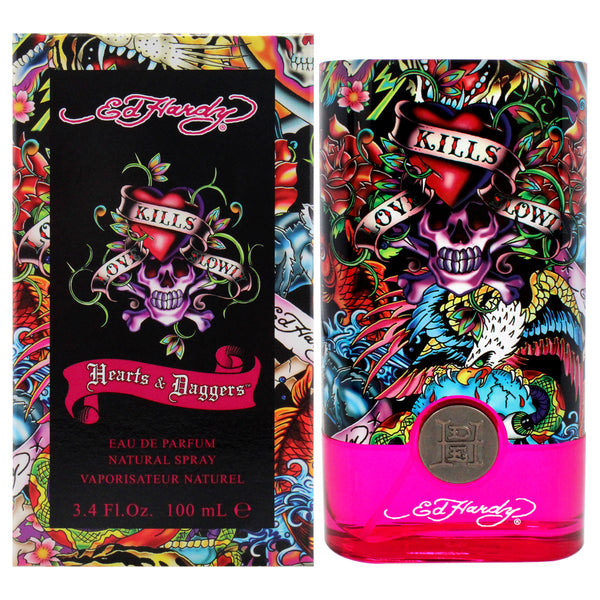 Christian Audigier Ed Hardy Hearts Daggers by Christian Audigier for Women - 3.4 oz EDP Spray