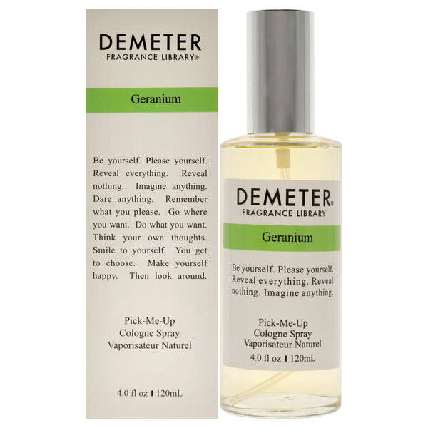 Demeter Geranium by Demeter for Women - 4 oz Cologne Spray