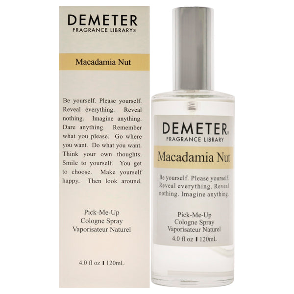 Demeter Macadamia Nut by Demeter for Women - 4 oz Cologne Spray