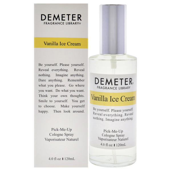 Demeter Vanilla Ice Cream by Demeter for Women - 4 oz Cologne Spray