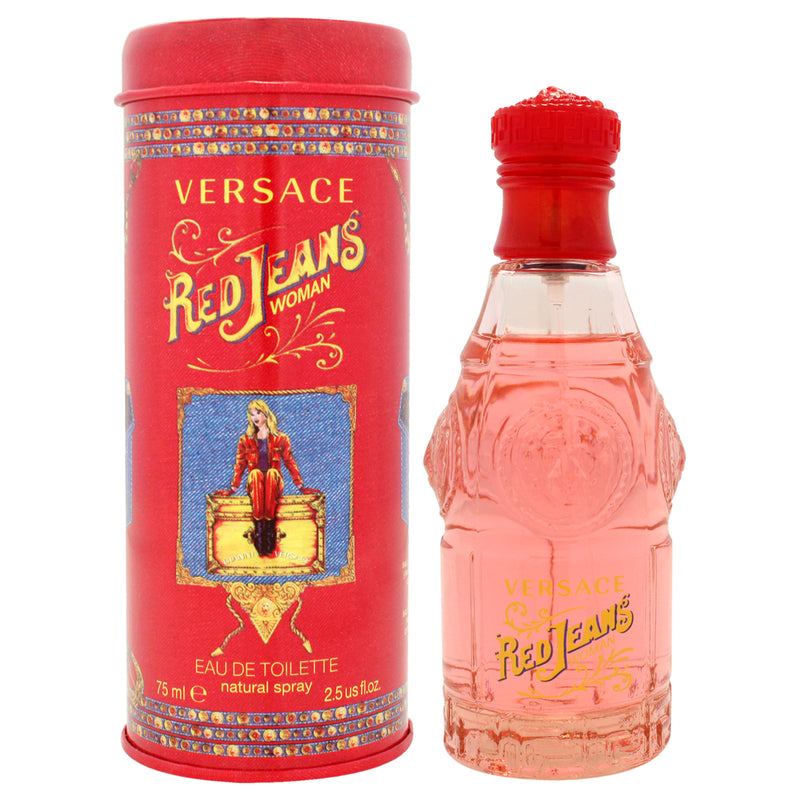 Versace Red Jeans by Versace for Women - 2.5 oz EDT Spray