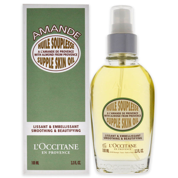 L'Occitane Almond Supple Skin Oil by LOccitane for Unisex - 3.4 oz Body Oil