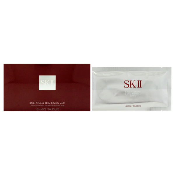 SK II Brightening Derm Revival Mask by SK-II for Unisex - 10 Pc Mask