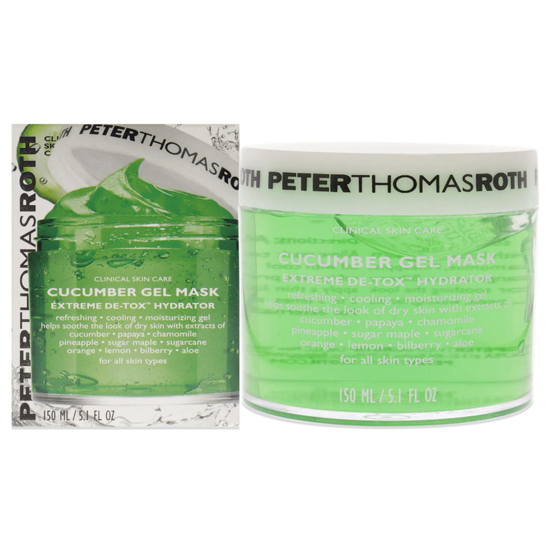 Peter Thomas Roth Cucumber Gel Mask Extreme Detoxifying Hydrator by Peter Thomas Roth for Unisex - 5.1 oz Mask